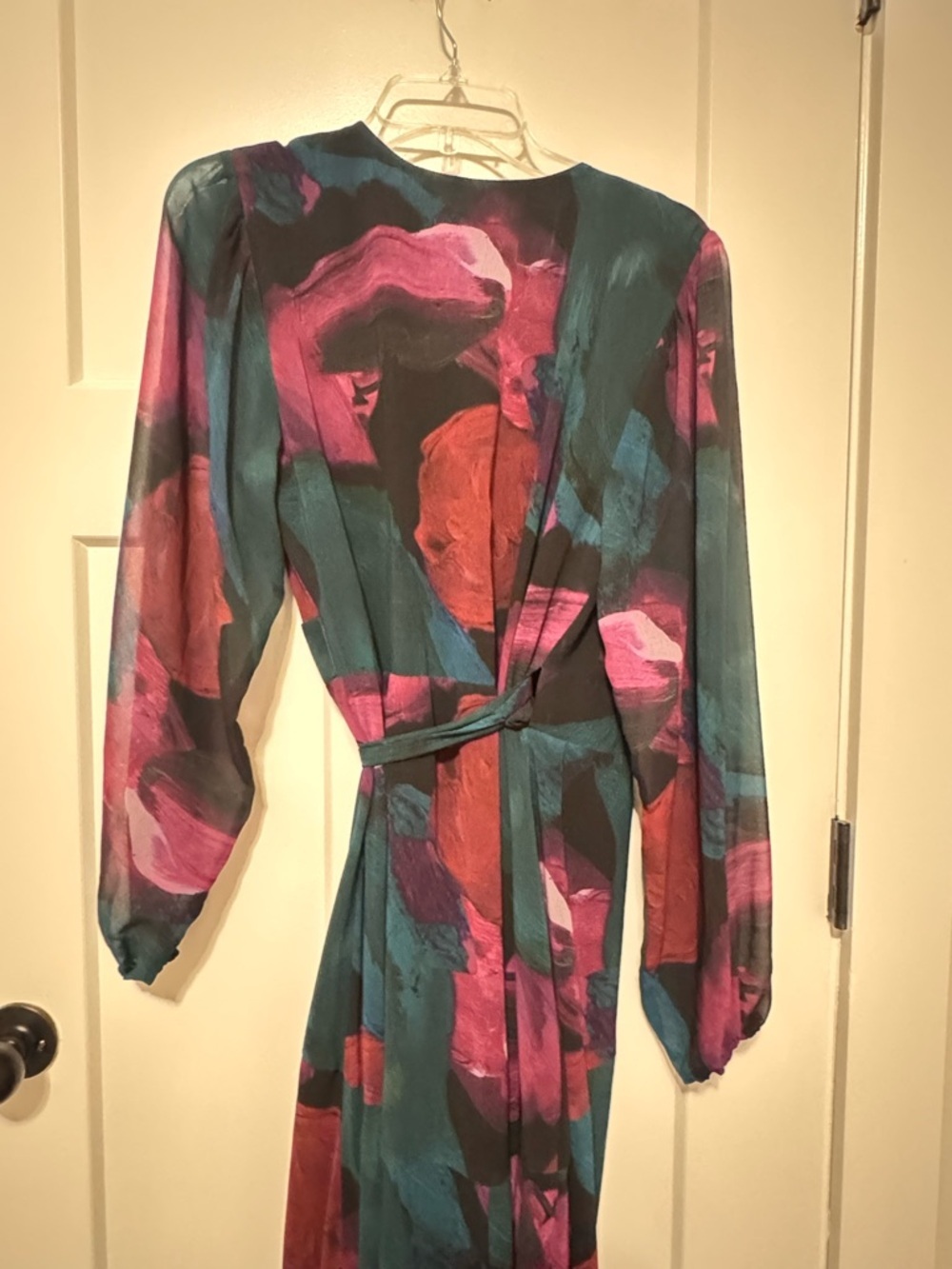 Hutch Bridge dress Teal & Magenta Floral Wrap - Picture 11 of 15